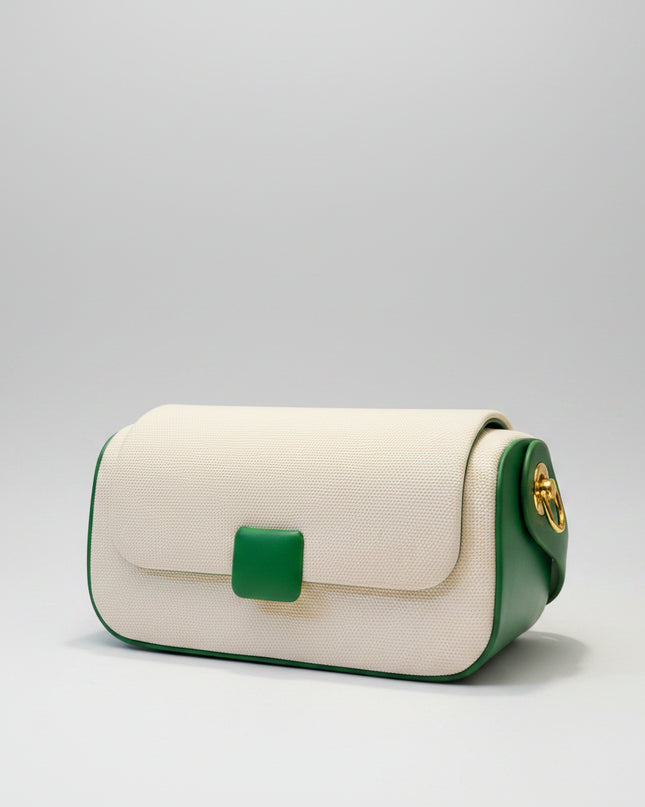 Mini sac clutch - Blanc vert