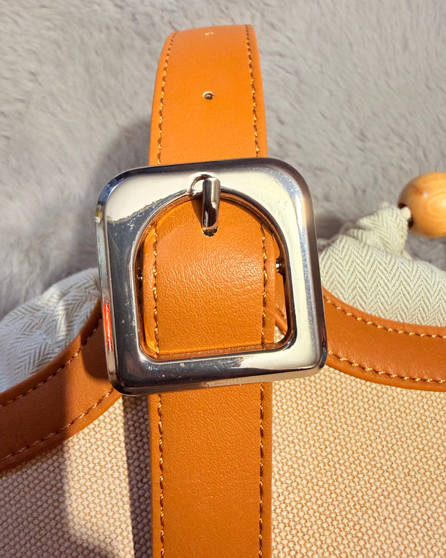 Sac à main seau - Marron