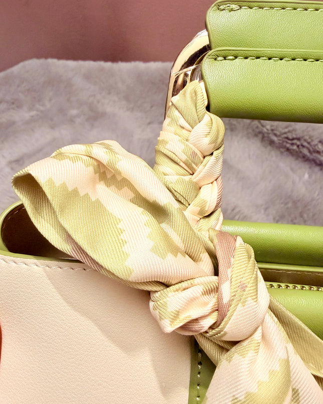 Sac bandoulière à foulard - Vert