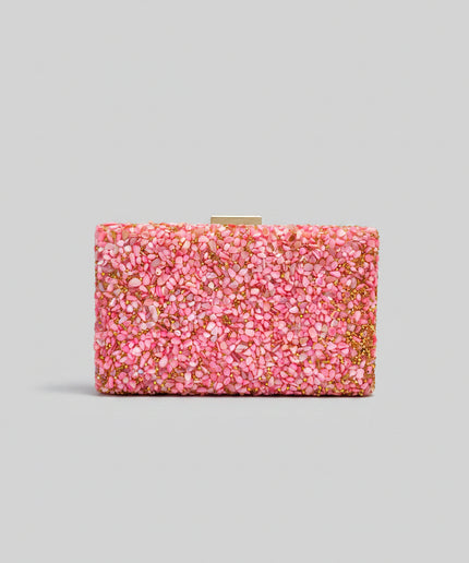 Pochette de soirée élégante - Rose clair