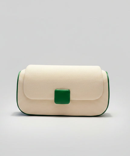 Mini sac clutch - Blanc vert