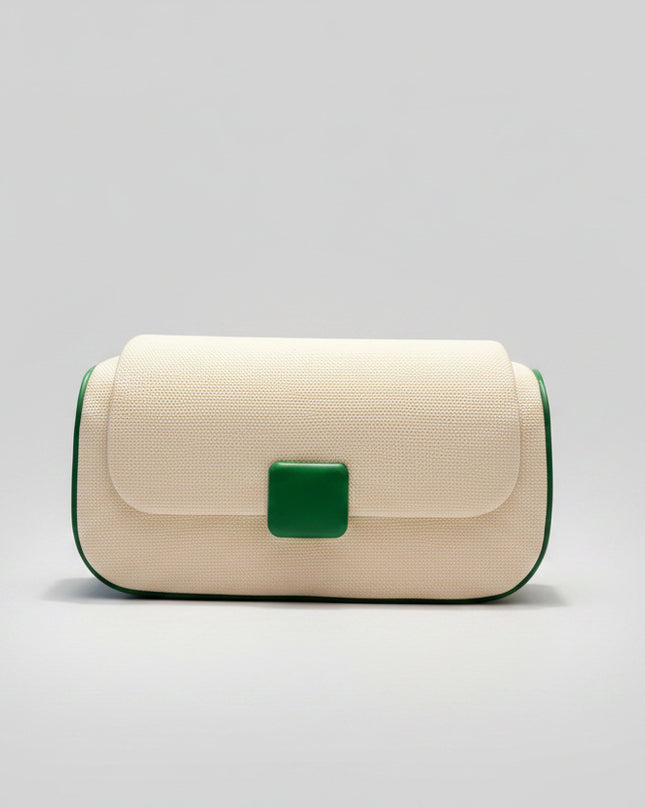 Mini sac clutch - Blanc vert