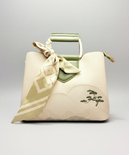 Sac bandoulière à foulard - Vert
