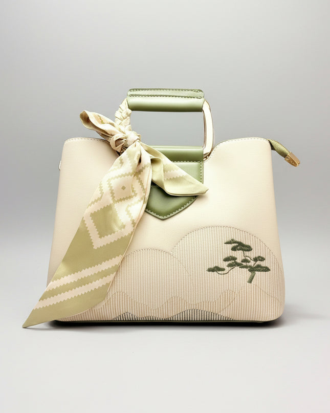 Sac bandoulière à foulard - Vert