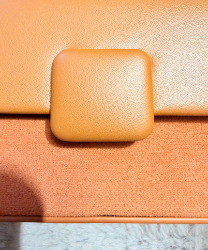 Mini sac clutch - Marron