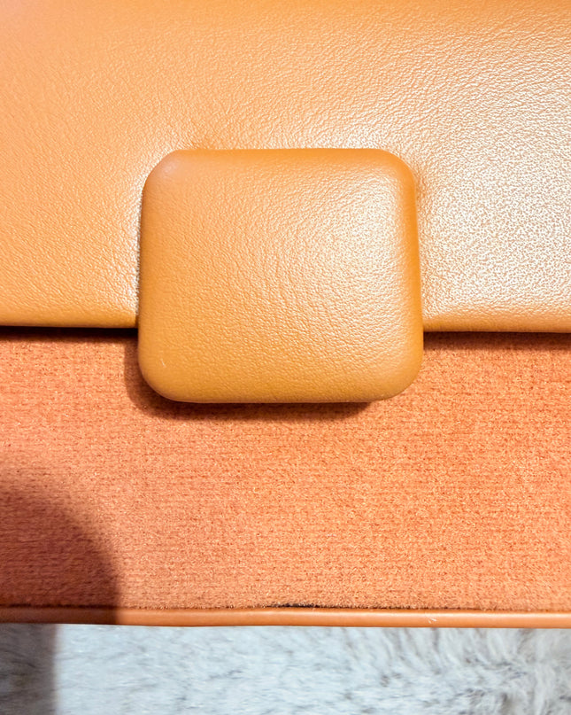 Mini sac clutch - Marron