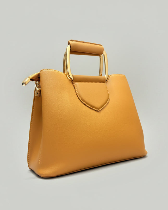 Sac bandoulière à foulard - Marron