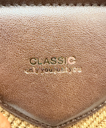 Sac bandoulière funky - Marron