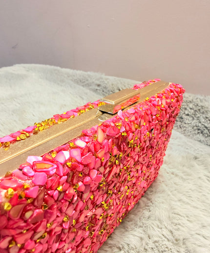 Pochette de soirée élégante - Fuchsia