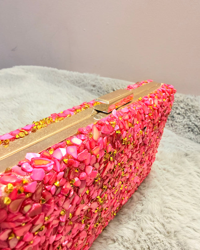 Pochette de soirée élégante - Fuchsia