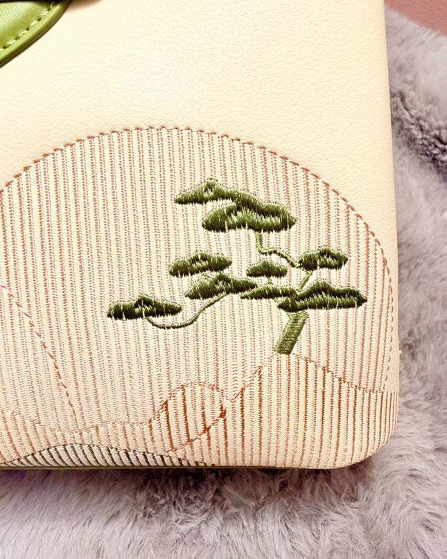Sac bandoulière à foulard - Vert