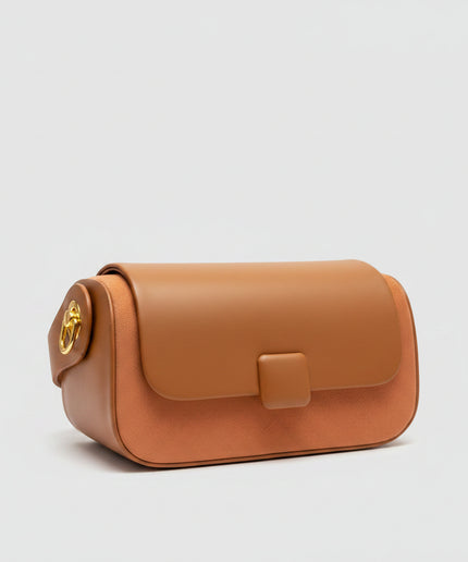 Mini sac clutch - Marron