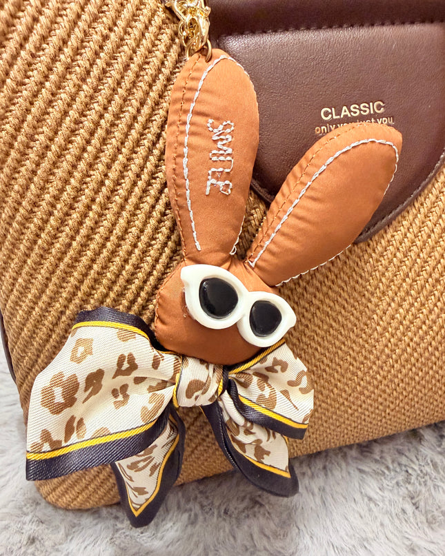 Sac bandoulière funky - Marron