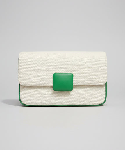 Mini sac clutch - Blanc vert