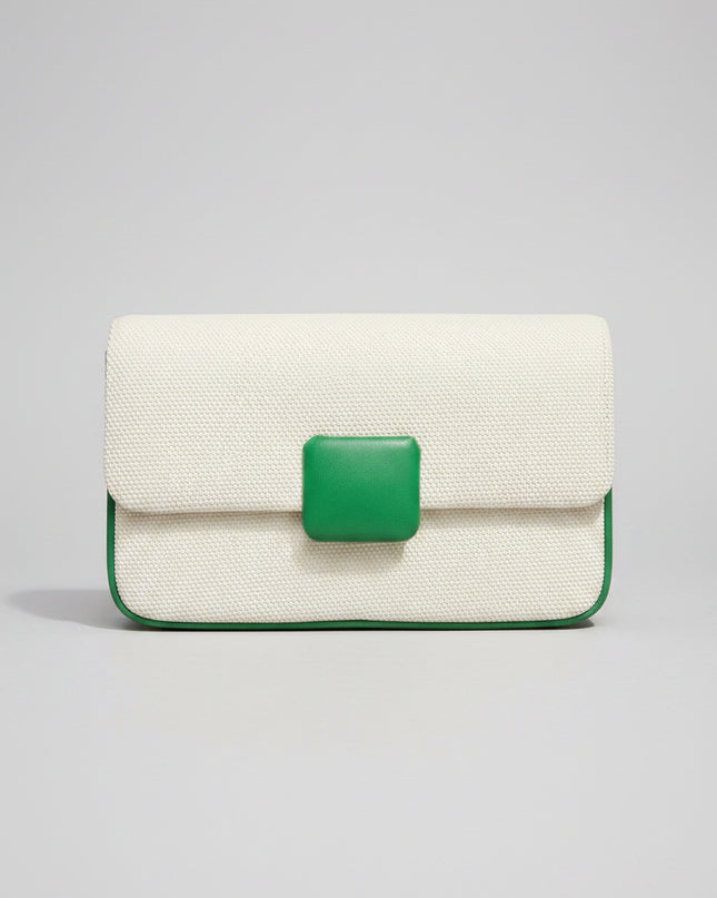 Mini sac clutch - Blanc vert