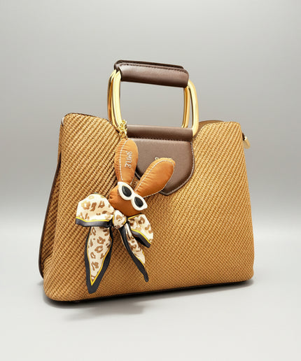 Sac bandoulière funky - Marron