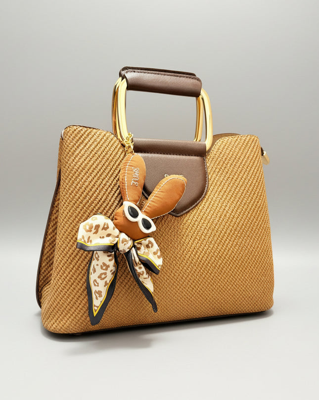 Sac bandoulière funky - Marron