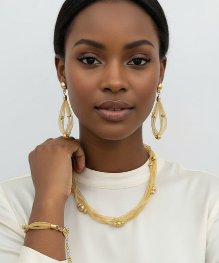 Parure kaffy or plaqué 3pcs