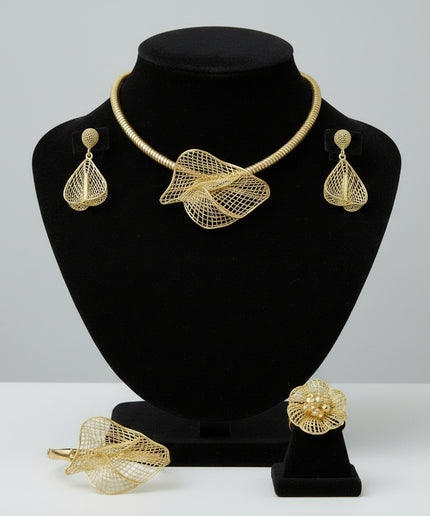 Parure maria argent plaqué 3pcs
