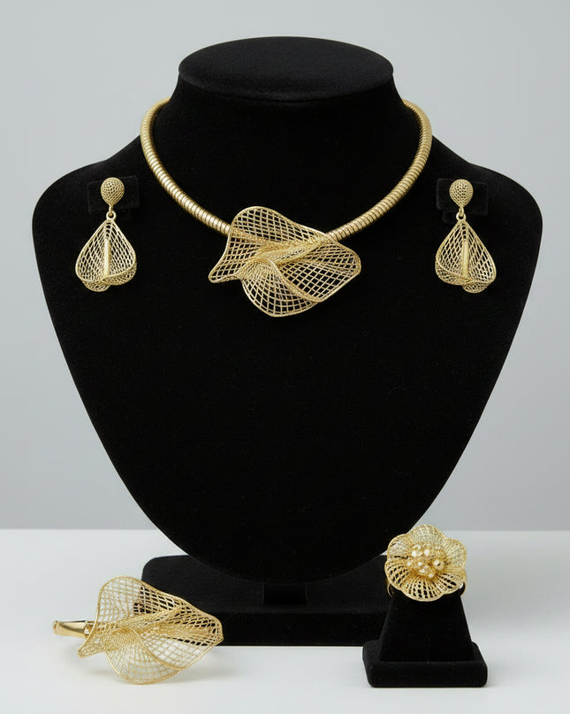 Parure maria argent plaqué 3pcs