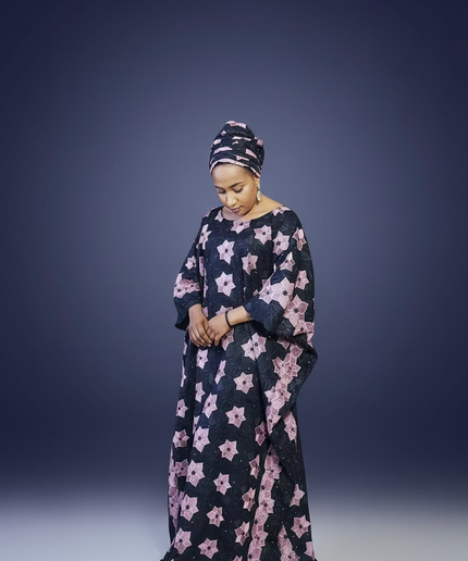 Dentelle nigeriane sekina - Noir