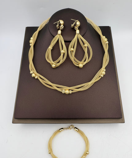 Parure kaffy or plaqué 3pcs