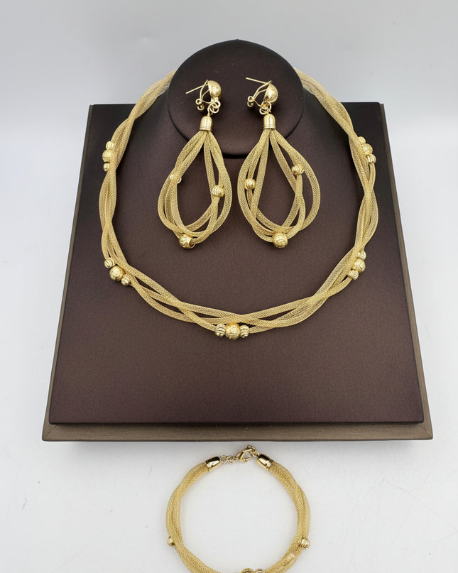 Parure kaffy or plaqué 3pcs