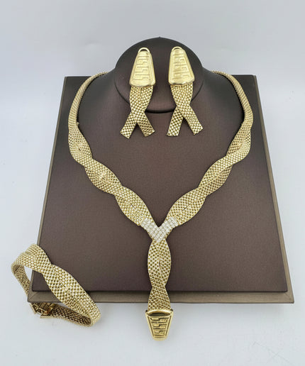 Parure de bijoux oblong stones