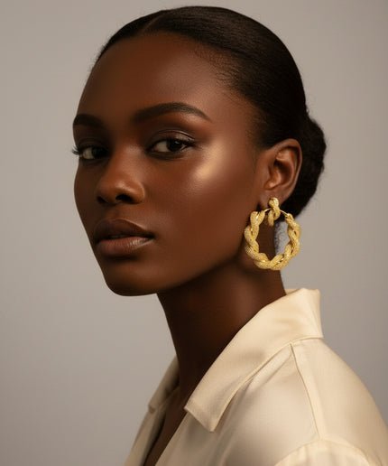 Boucles d'oreilles torsadé