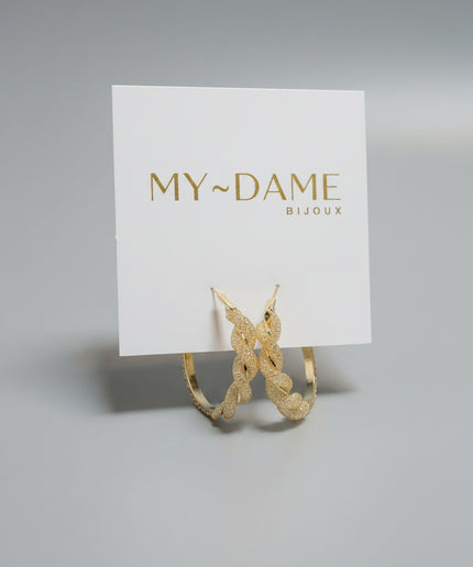 Boucles d'oreilles torsadé
