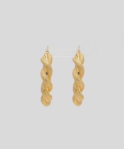 Boucles d'oreilles torsadé
