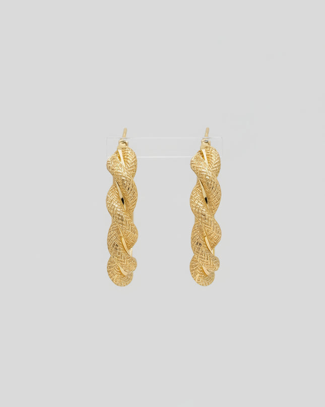 Boucles d'oreilles torsadé