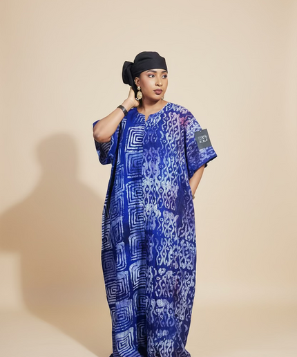 Combinaison adire  - Bleu nuit