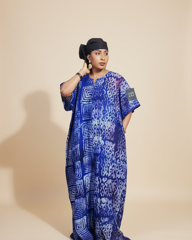 Combinaison adire  - Bleu nuit