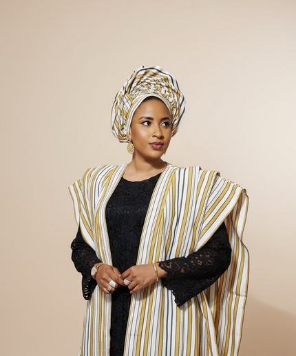 Ensemble regalia 3pcs - Blanc rayé