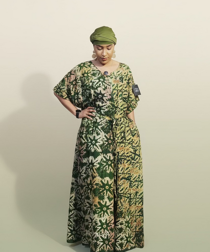 Combinaison adire - Vert