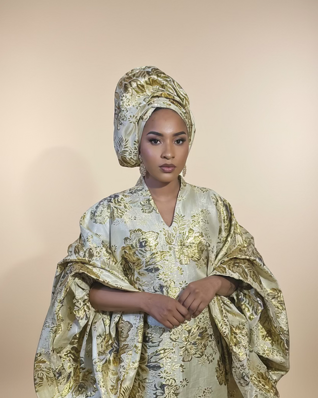 Brocart bayonle manches extra - Gold