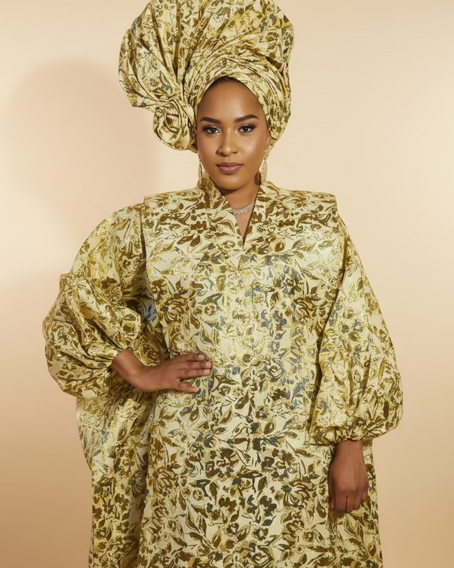 Brocart bisoye & chapeau - Gold