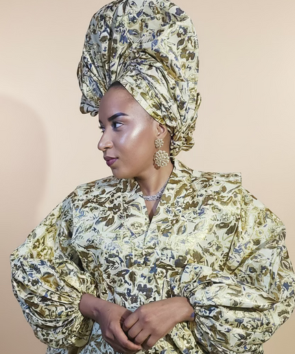Brocart bisoye & chapeau - Gold
