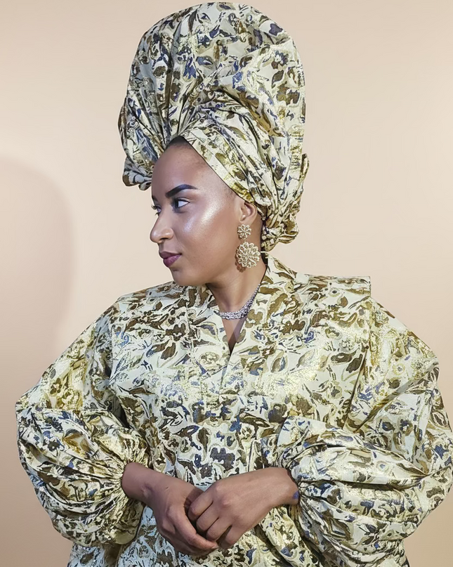 Brocart bisoye & chapeau - Gold