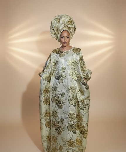 Brocart binuseri & chapeau - Gold