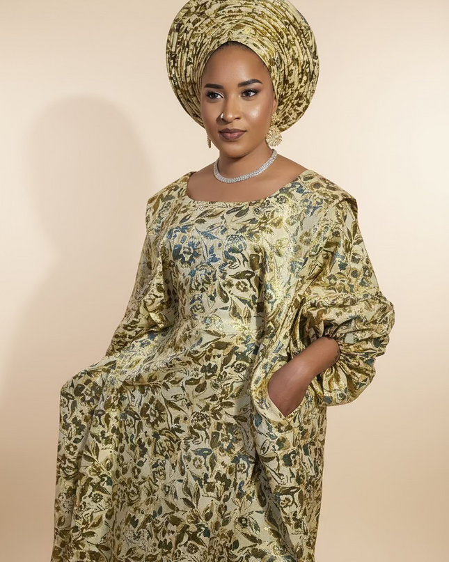 Brocart bisola & chapeau - Gold
