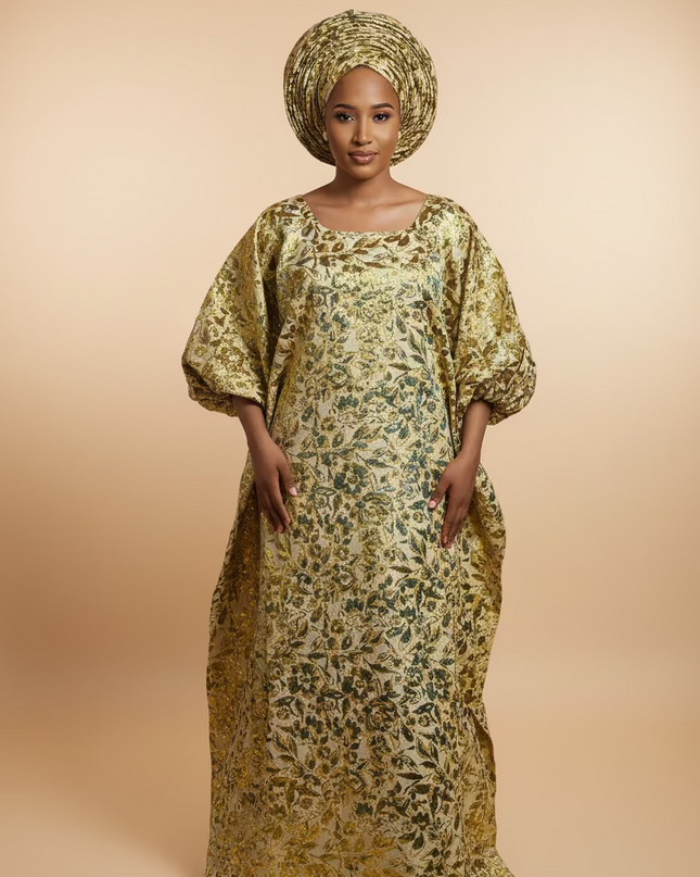 Brocart bisola & chapeau - Gold