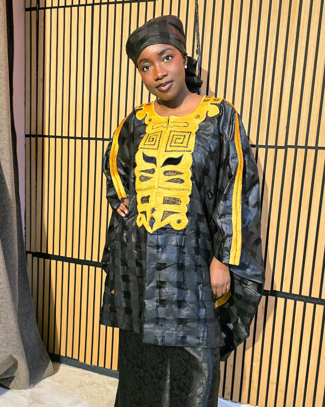 Ensemble organza naija - Noir