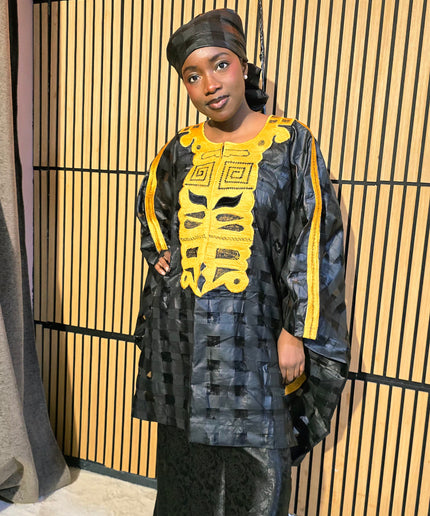 Ensemble organza naija - Noir