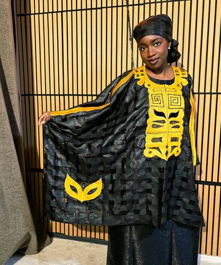 Ensemble organza naija - Noir