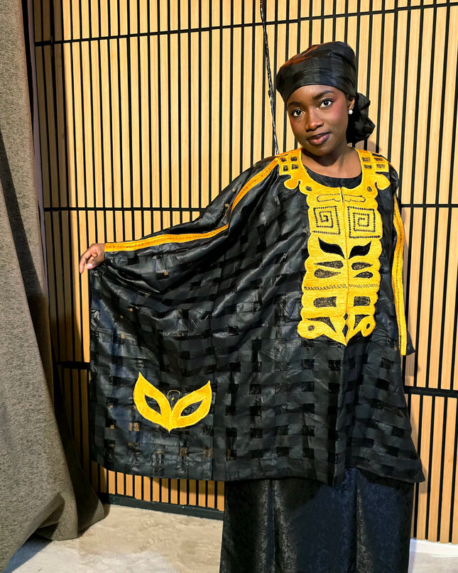 Ensemble organza naija - Noir