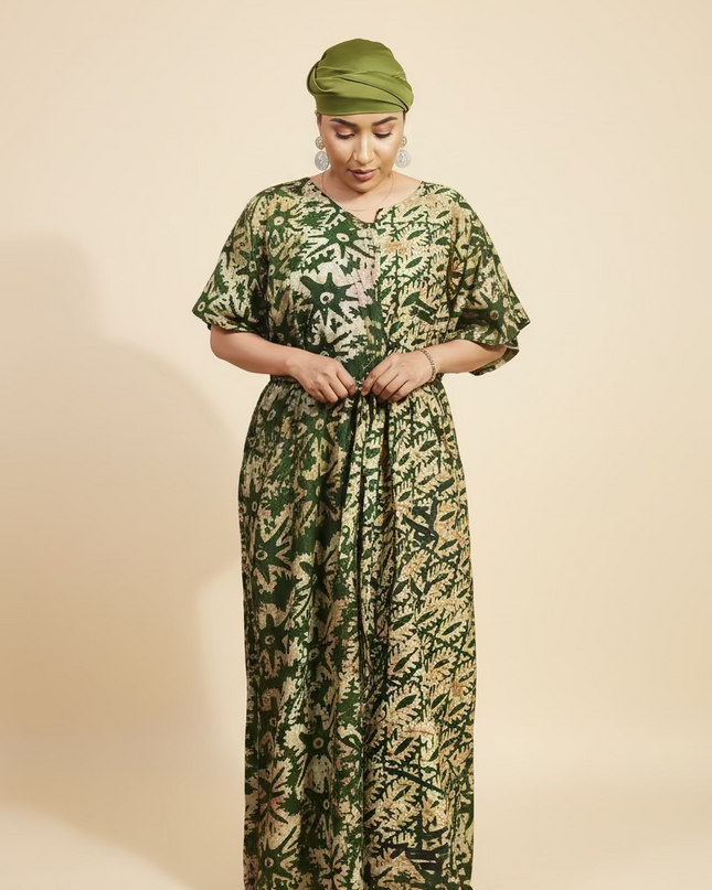 Combinaison adire - Vert