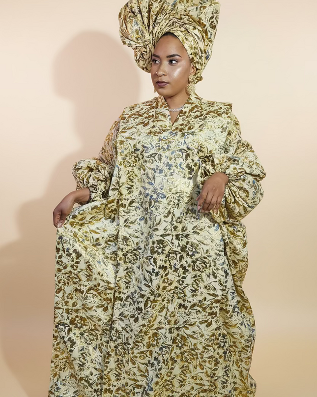 Brocart bisoye & chapeau - Gold