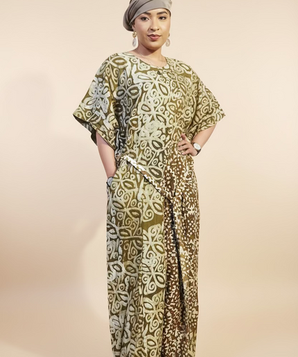 Combinaison adire - Marron